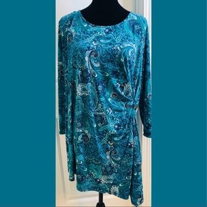 Long sleeve plus size blouse